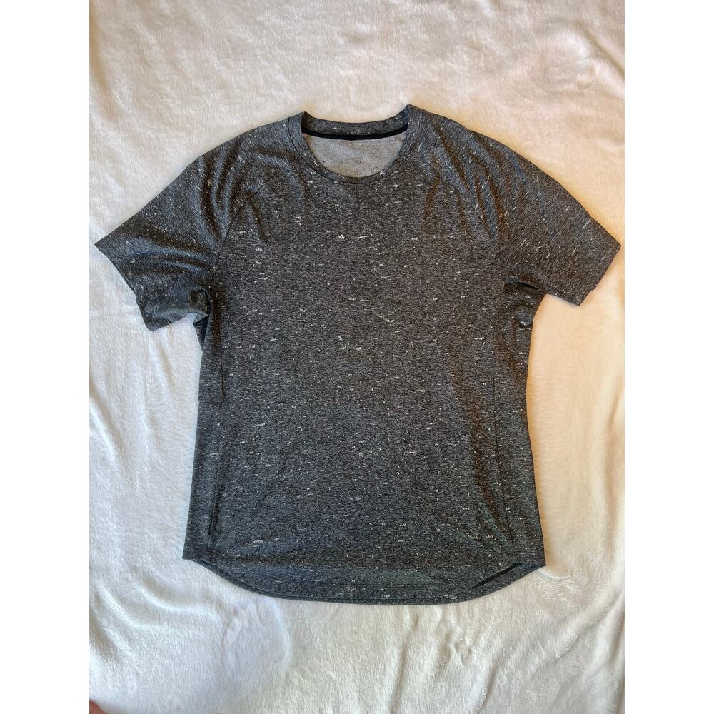 Lululemon Mens Metal Vent Tech T-Shirt Med Gray Heather Athletic Running Gym